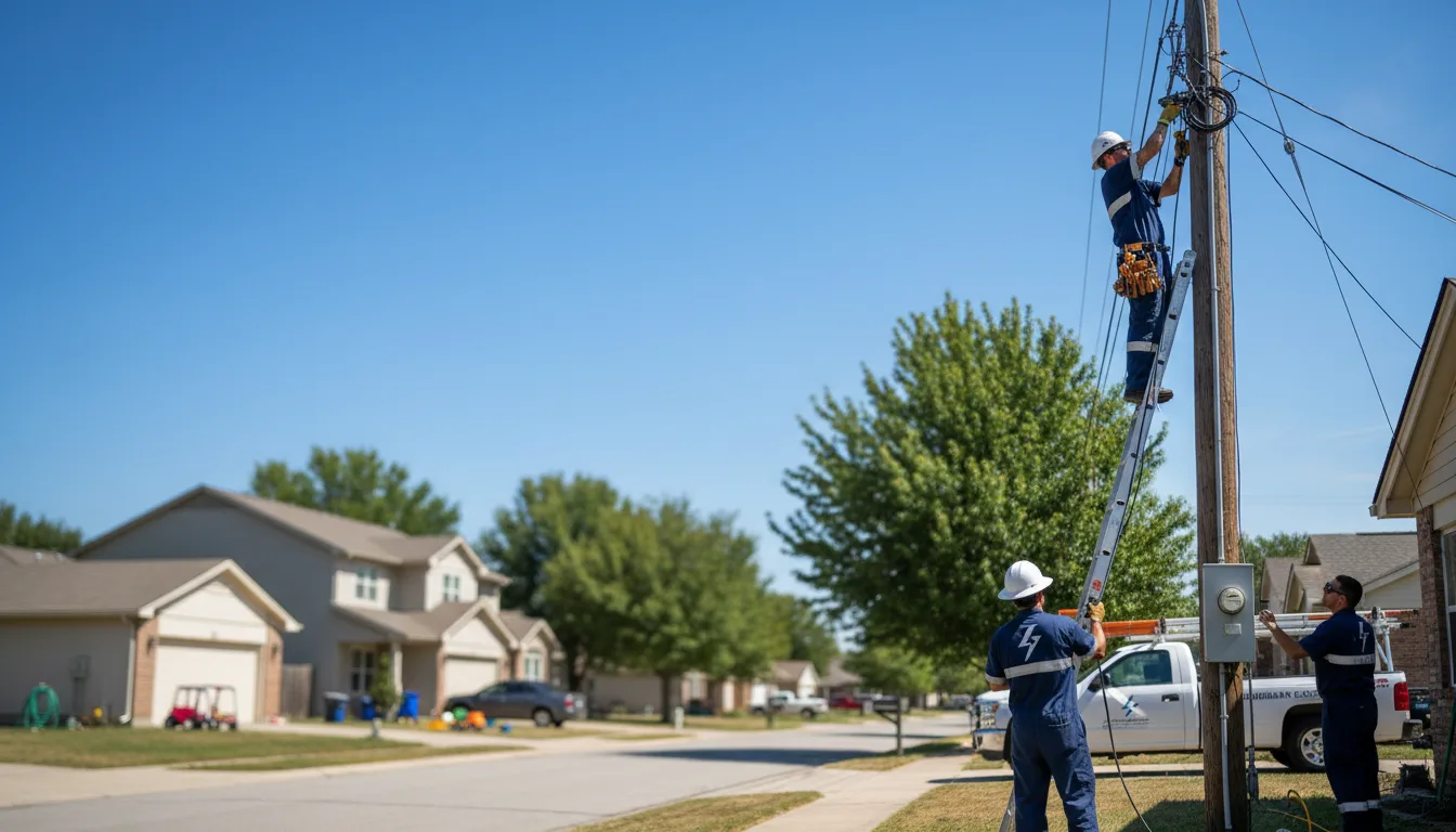 Residential electrician providing installation services in Middletown, MO